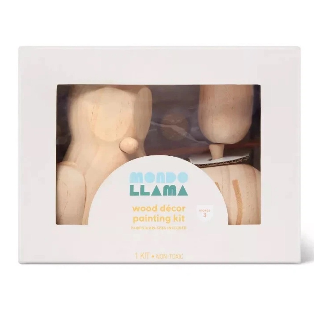 3ct PYO Wood Turned Figurines - Mondo Llama™ NEW in BOX